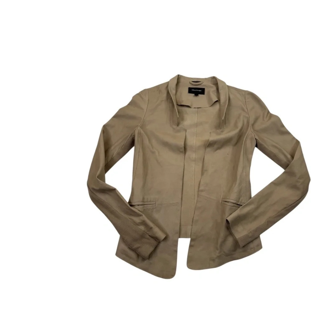 Mackage Lambskin Nude Leather Jacket